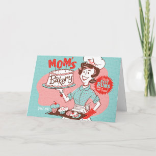 Omas Bäckerei Retro Muttertagskarte Karte
