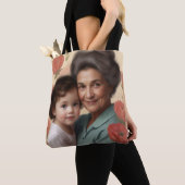 Oma's Bag der Liebe - Oma & Child Tote Bag Tasche (Von Nahem)