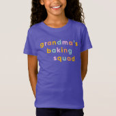 Oma's Baking Squad farbenfrohe Typografie T-Shirt (Vorderseite)