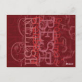 Oma's Best Cranberry Relish Rezept Postkarte (Rückseite)