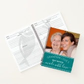 Oma's Best Recipes Foto Kochbuch Aquamarin Notizblock (Innenseite)