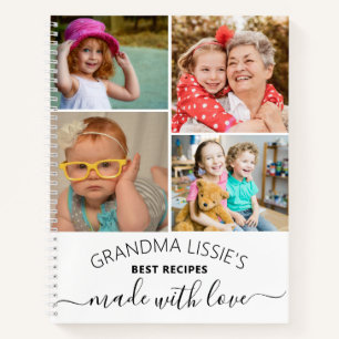 Oma's Best Recipes Kochbuch 5 FotoCollage Notizblock