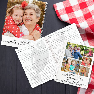 Oma's Best Recipes Kochbuch 6 FotoCollage Notizblock