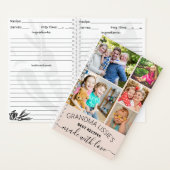 Oma's Best Recipes Kochbuch 6 FotoCollage Notizblock (Innen)
