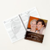 Oma's Best Recipes Rustic Wood Foto Kochbuch Notizblock (Innenseite)