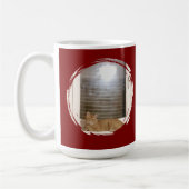 Omas beste Katzenmutter-Foto-Name Rot Kaffeetasse (Links)