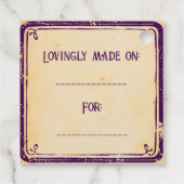 Oma's BlackBerry Jam Vintag Gefälligkeitstags Geschenkanhänger (Rückseite)