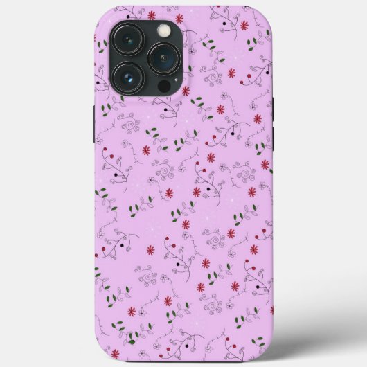 Omas Blumen Garten Muster Case-Mate iPhone Hülle (Rückseite)