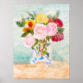 Omas Blumen Poster (Vorne)