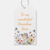 Oma's BlumengiftTags Geschenkanhänger (Vorderseite)