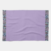 Omas Blumenmuster-Sofabild Geschirrtuch (Horizontal)