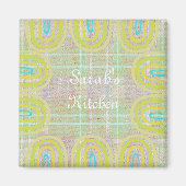 Omas Boho-Hüttenküche Magnet (Vorne)