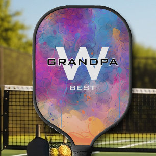 Oma's Bubbles Paddle Abstrakt Art Monogrammiert
