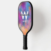 Oma's Bubbles Paddle Abstrakt Art Monogrammiert (Links)