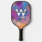 Oma's Bubbles Paddle Abstrakt Art Monogrammiert (Rückseite)