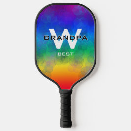 Oma's Bubbles Paddle Rainbow Monogram