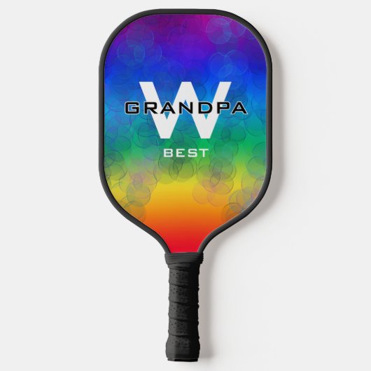 Oma's Bubbles Paddle Rainbow Monogram (Rückseite)