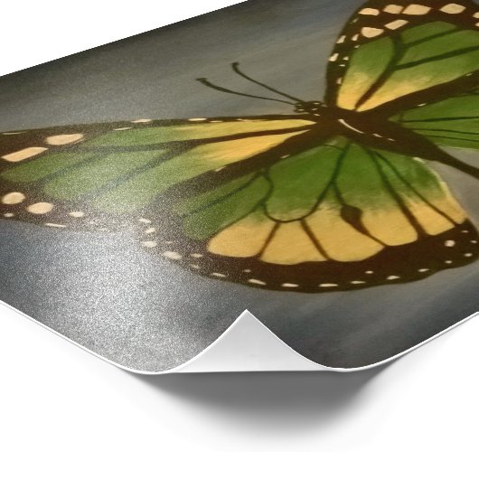 Oma's Butterfly 12x18 Print Fotodruck (Ecke)