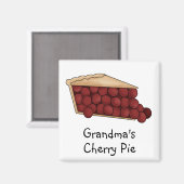 Oma's Cherry Pie Magnet (Vorderseite/Rückseite)