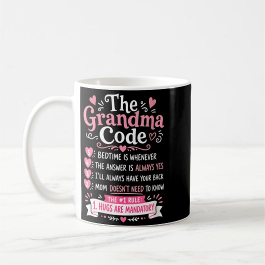 Omas Code Lustige Oma Regeln Damen Kaffeetasse (Links)