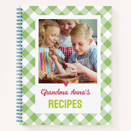 Oma's CookBook (ADD YOU FOTO) Notizblock (Vorderseite)
