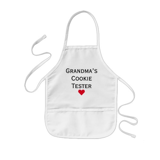 Oma's Cookie Tester Grandkids Kids' Schürze (Vorne)