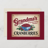 Oma's Cranberries Weihnachten (Vorne/Hinten)
