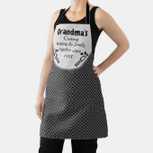 Oma's Custom Cooking Black Checkered Pattern Schürze (InSitu)