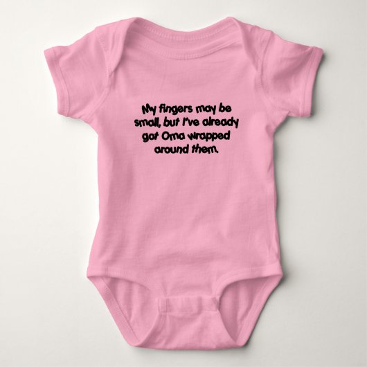 Omas eingewickelt baby strampler (Vorderseite)