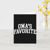 Oma's Favorite Grandkids  Karte (Gelbe Blume)