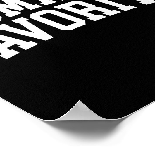 Oma's Favorite Grandkids Poster (Ecke)