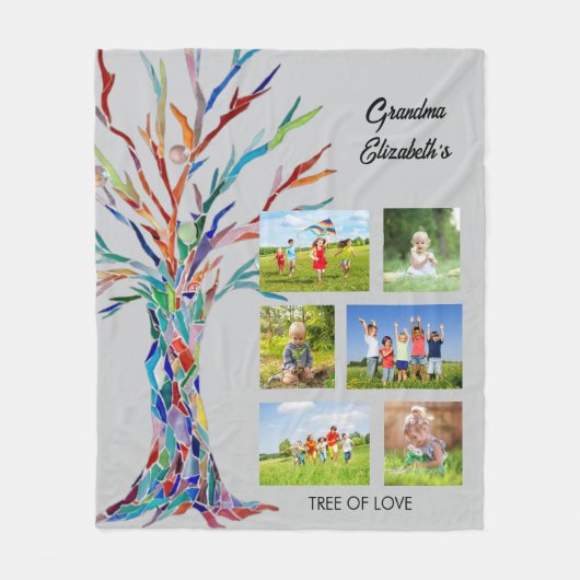 Oma's FotoCollage Fleece Blanket (Vorderseite)