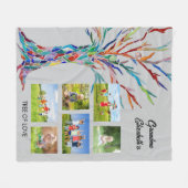 Oma's FotoCollage Fleece Blanket (Vorderseite (Horizontal))