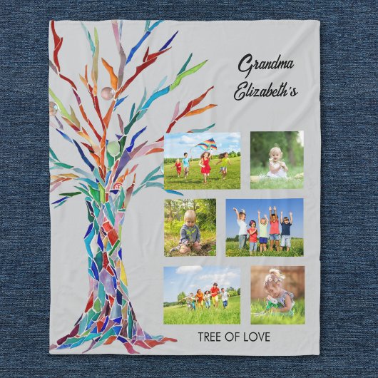 Oma's FotoCollage Fleece Blanket