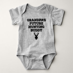 Oma's Future Hunting Buddy Newborn-Geschenk Baby Strampler