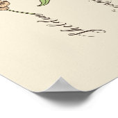 Oma's Garden Blume 3 Grandkids Name Floral Poster (Ecke)