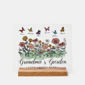 Oma's Garden Modern Keepake 6 Individuelle Name Acrylschild (Vorderseite)