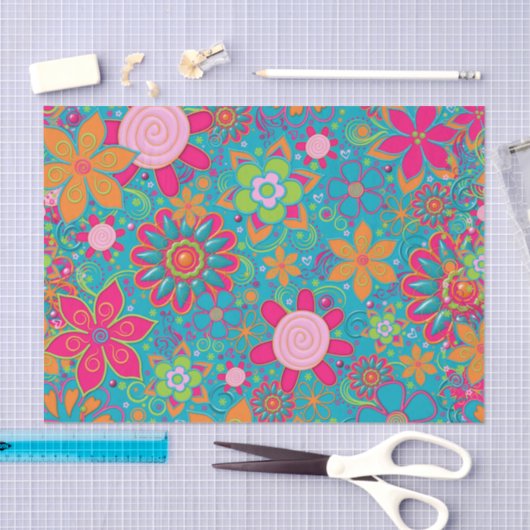 Oma's Garden-TISSUE WRAPPING PAPIER 05 (Handwerk)