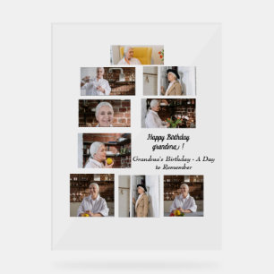 Oma's Geburtstag - Ein Tag zum Gedenken Acrylschild