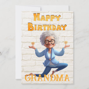 Oma's Geburtstag Feiertagskarte