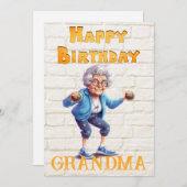 Oma's Geburtstag Feiertagskarte (Vorne/Hinten)