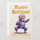 Oma's Geburtstag Feiertagskarte (Vorne/Hinten)