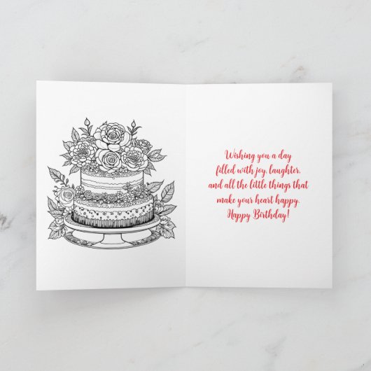 Oma's Geburtstag | Sentimental Personalisiert Karte (Innenseite)