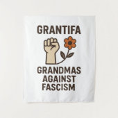 Omas Gegen Faschismus Poster Wandteppich (Vorderseite)