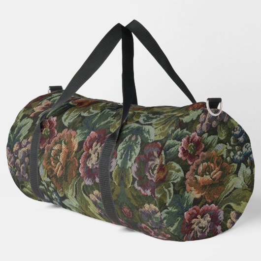 Omas gemütliches vintage-blumen-dopp-kit duffle bag (Linke Ecke)