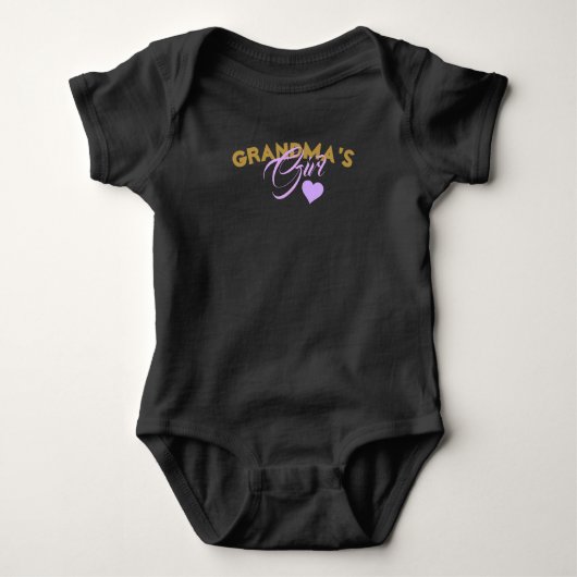 Oma's Girl - Baby Jersey Bodysuit Baby Strampler (Vorderseite)