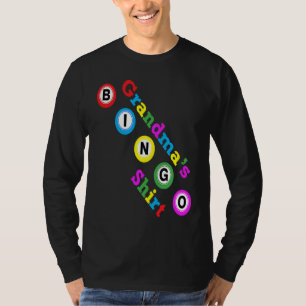 Omas Glücks-Bingo: Bingo-Karte ausfüllen, um Barge T-Shirt