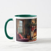 Omas Haus an Weihnachten Tasse (Links)