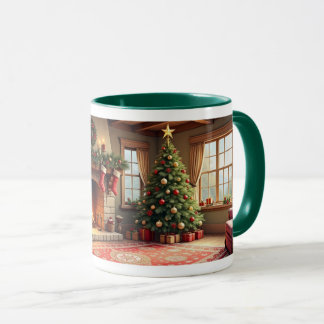 Omas Haus an Weihnachten Tasse