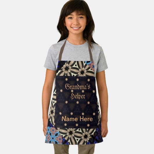 Oma's Helper in Training und (Name hier) Kinder Schürze (Insitu)